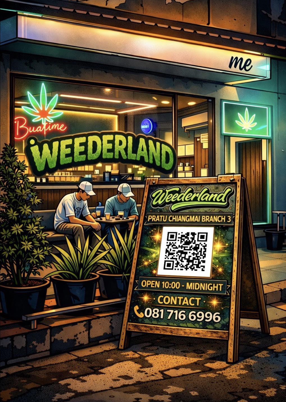 Weederland Pratu Chiangmai Branch 3 contact artwork